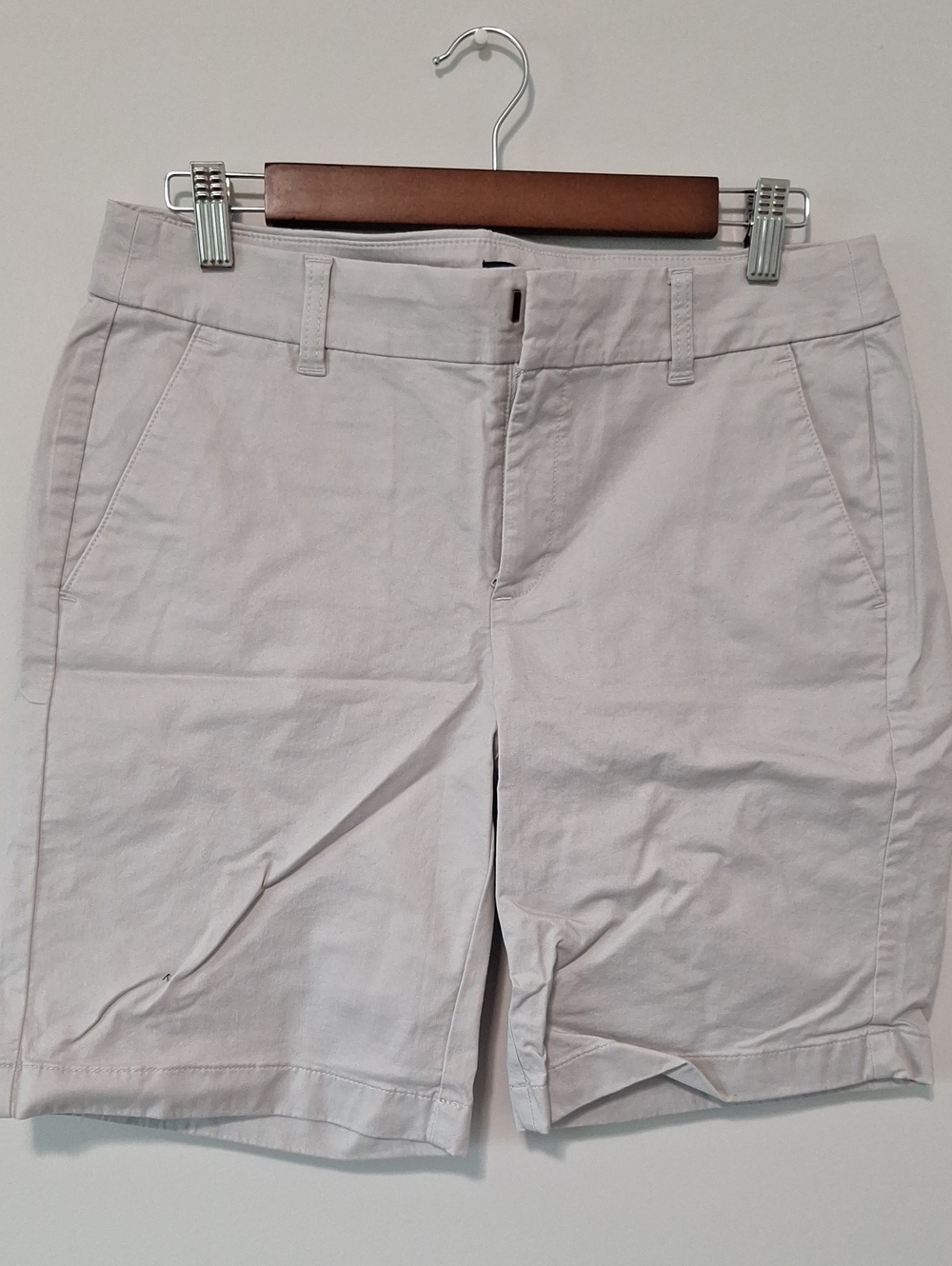 J. Crew Light Gray Bermuda Shorts with Front Pockets